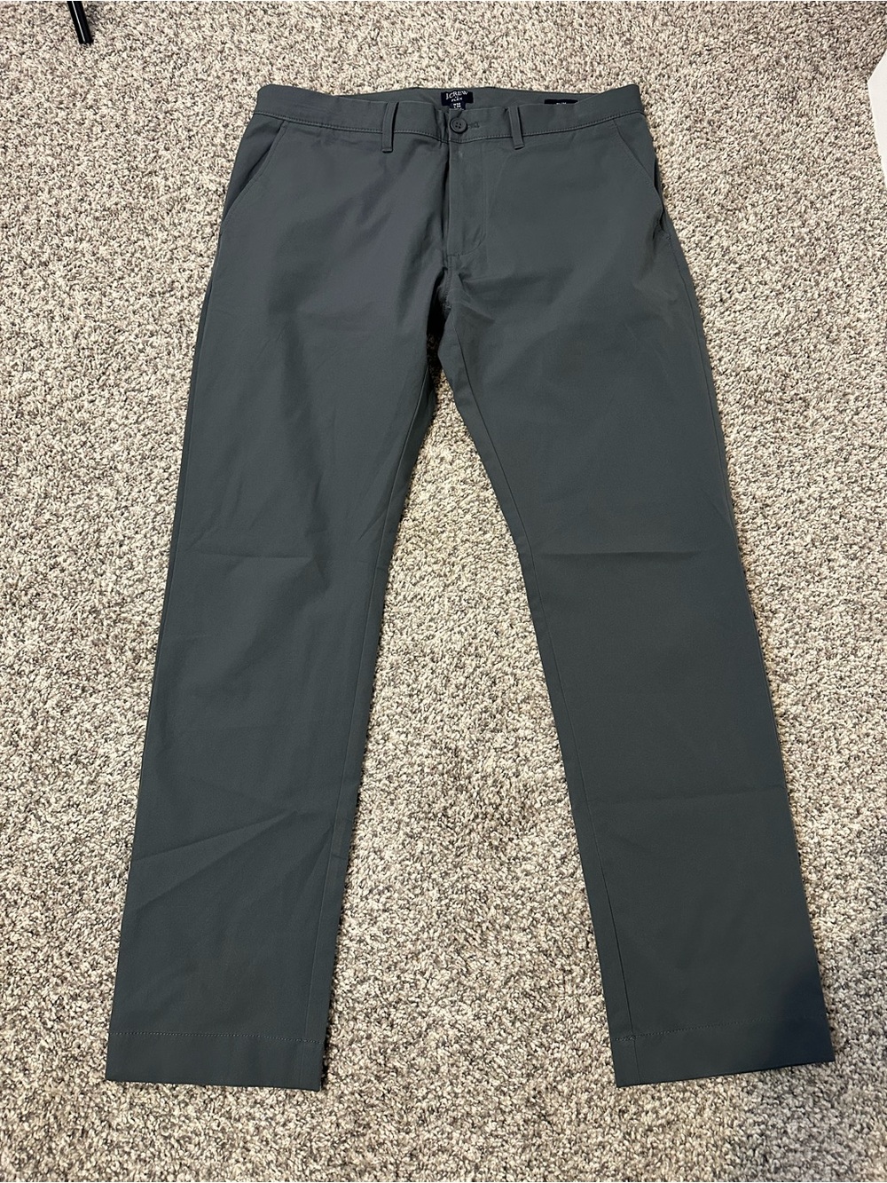 J. Crew Men's Slate Gray Slim Chino Pants